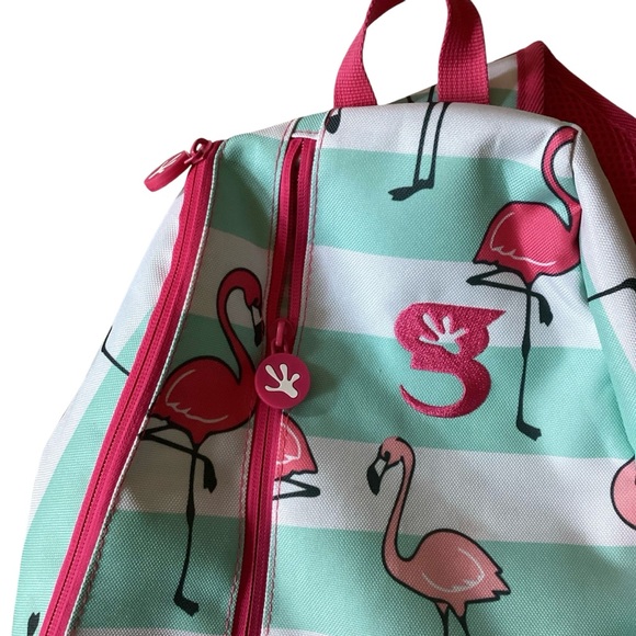 Geckobrands Flamingo Stripe Sling Bag Backpack NWT - Picture 6 of 7